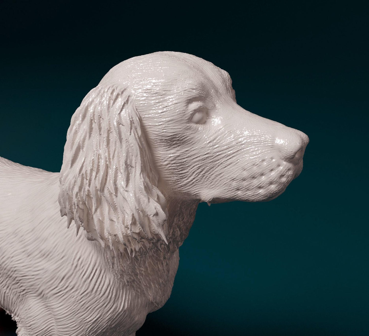 3D Printed  English Springer spaniel Dog  Figurine -