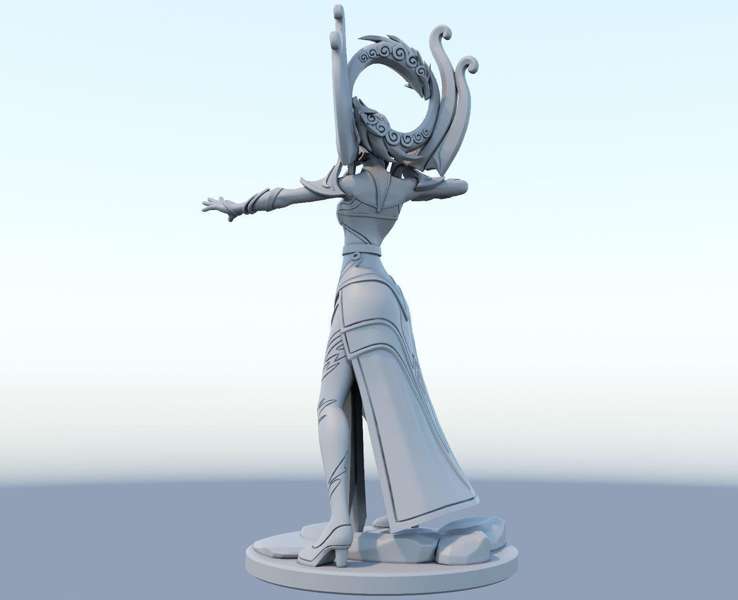 League of Legends  Karma Figurine -  3D Printed Collectible for Your Gaming Heaven