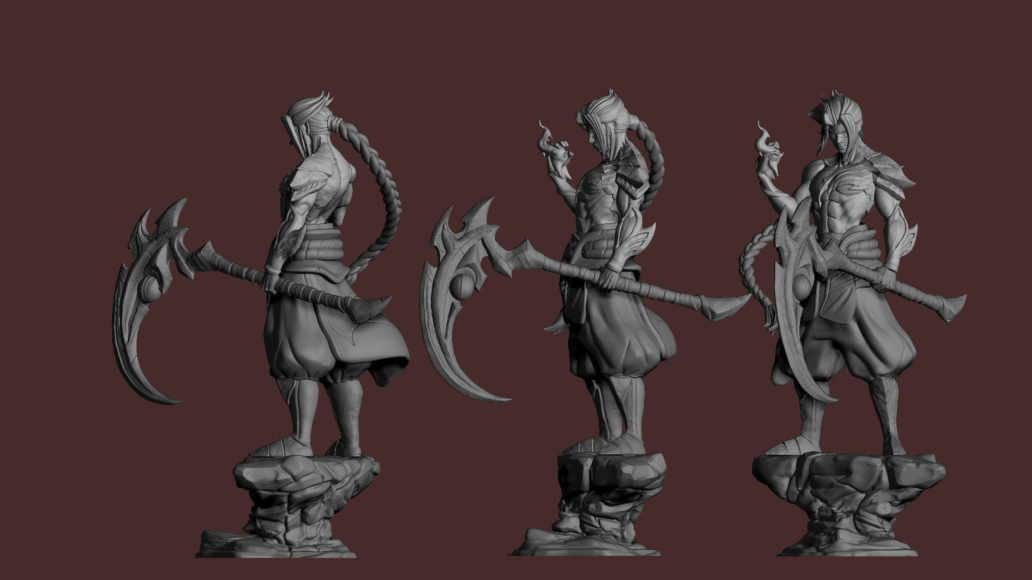 Kayn 3D Print Figurine | League of Legends Fan Art Statue | Shadow Assassin Collectible Model | Gamer Gift | Free Shipping