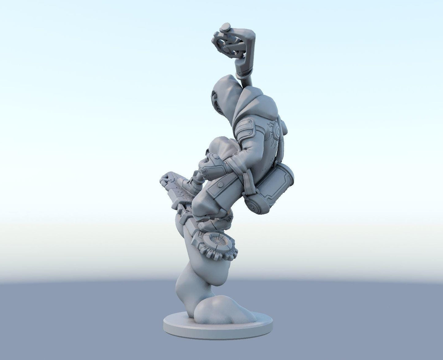 League of Legends  Ekko Firelight Arcane Figurine -  3D Printed Collectible for Your Gaming Heaven