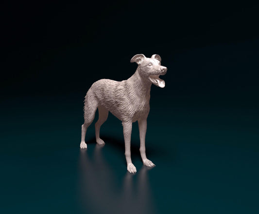 Wirehaired Greyhound Figurine | 3D Printed Dog Statue | Realistic Greyhound Sculpture | Dog Lover Gift | Free Worldwide Shipping