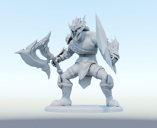League of Legends Olaf dragon slayer Figurine -  3D Printed Collectible for Your Gaming Heaven
