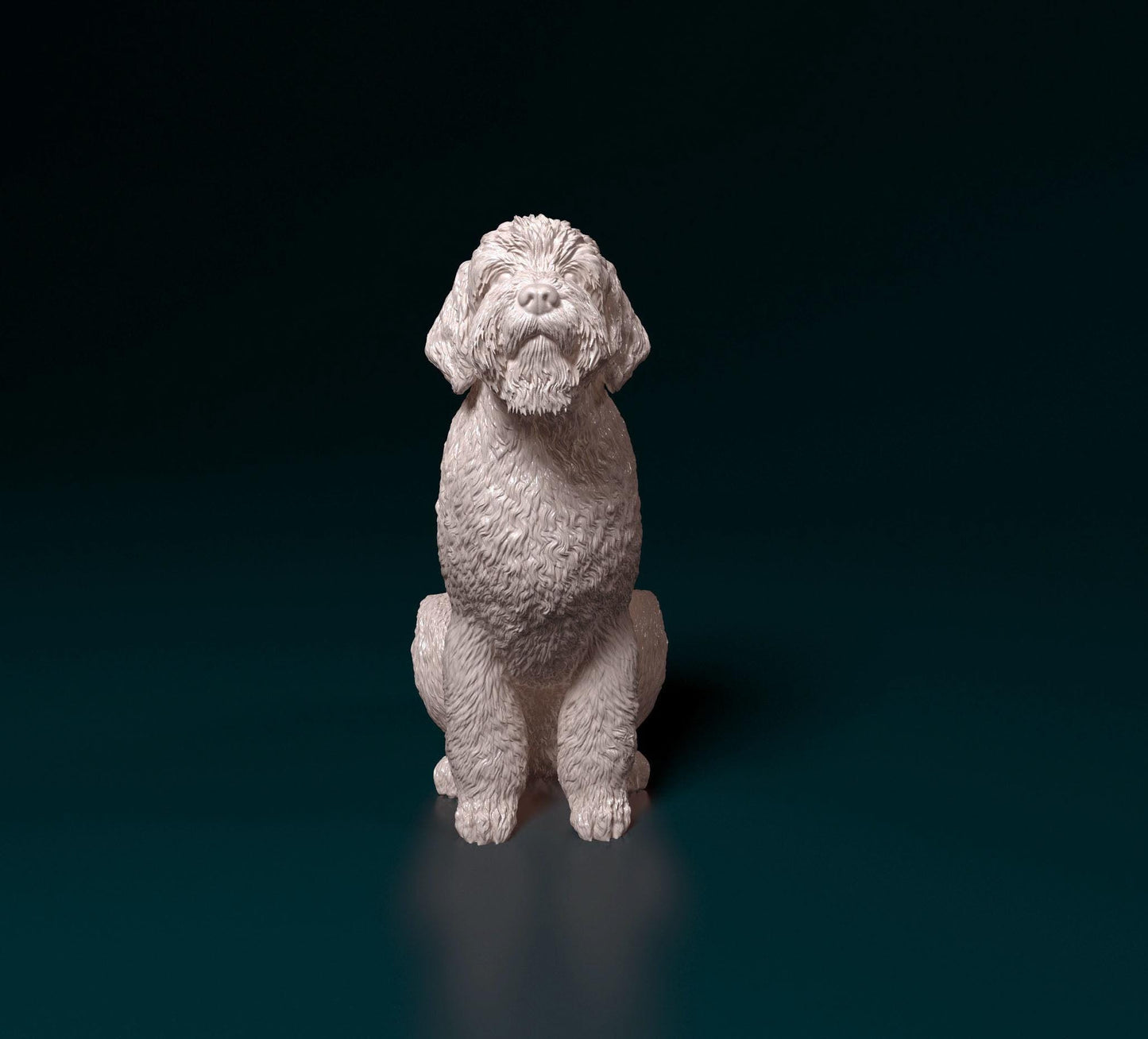 GoldenDoodle Dog  Figurine - 3D Printed