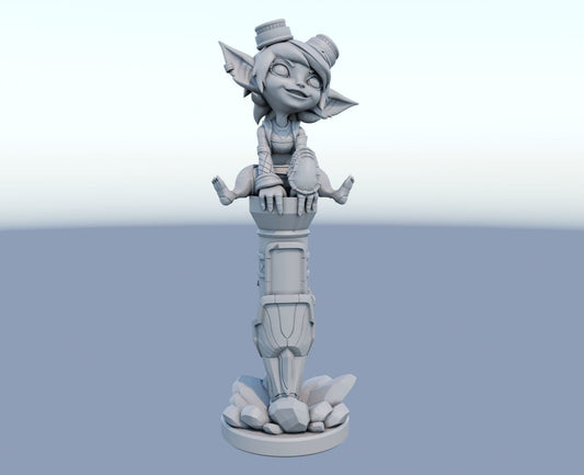 League of Legends Tristana Figurine -  3D Printed Collectible for Your Gaming Heaven