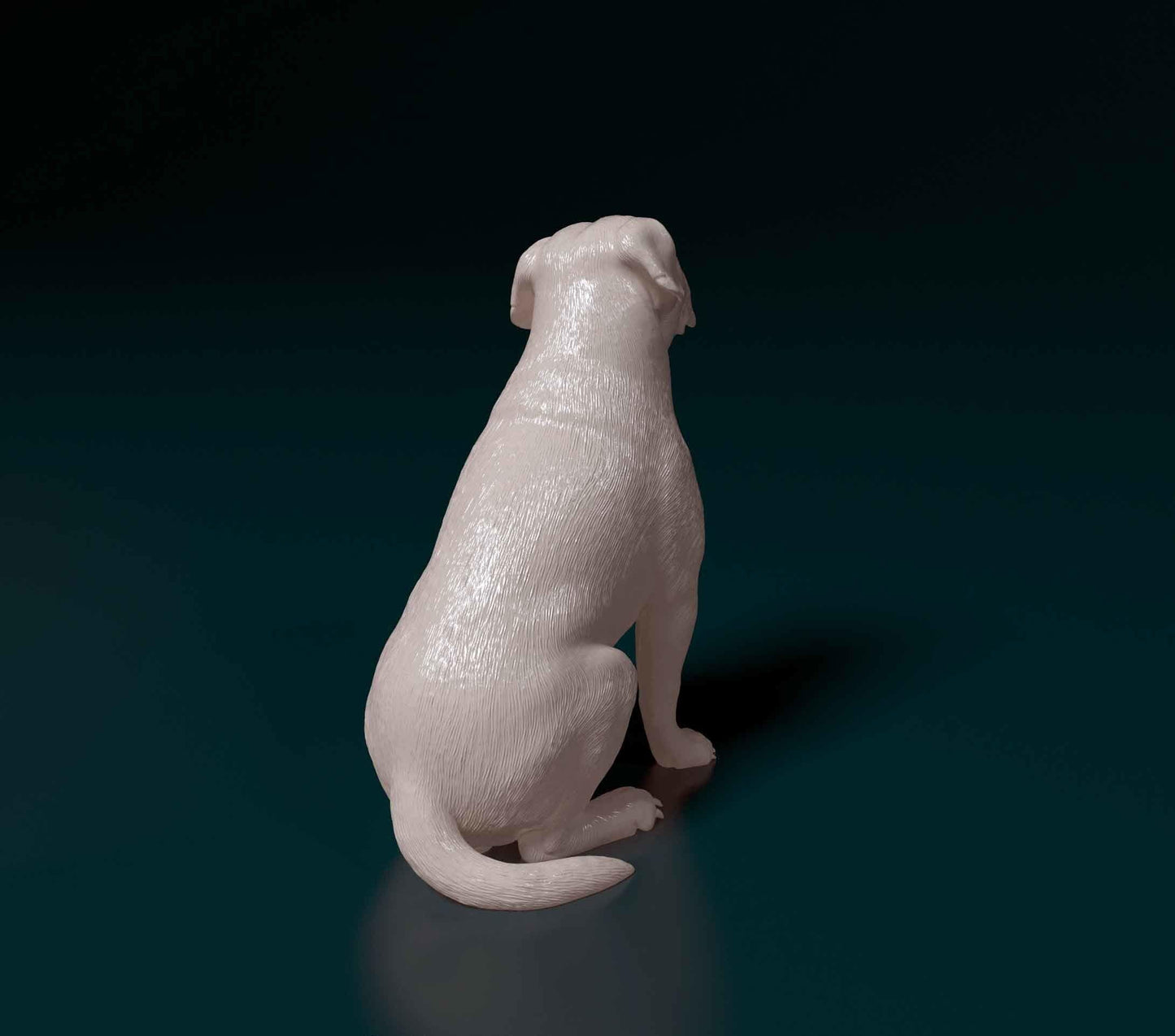 3D Printed American Bulldog   Figurine -