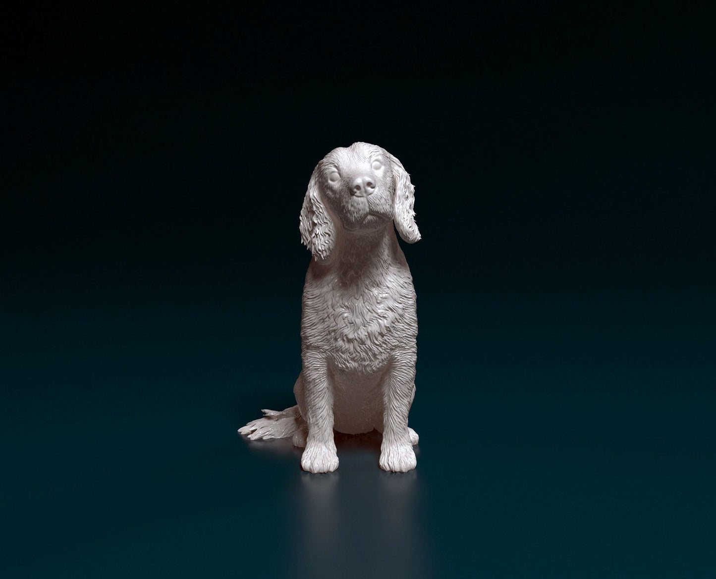 3D Printed English Cocker Spaniel  Figurine -