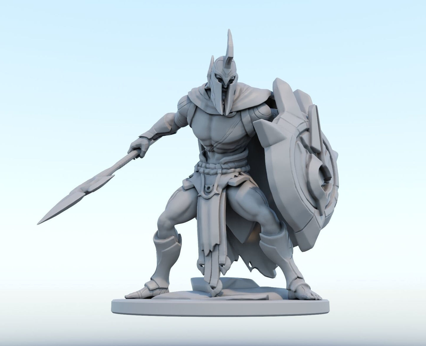 League of Legends Pantheon Figurine -  3D Printed Collectible for Your Gaming Heaven