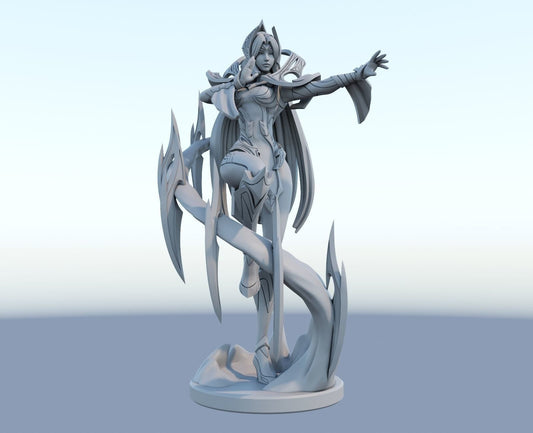 League of Legends  Irelia  Figurine -  3D Printed Collectible for Your Gaming Heaven