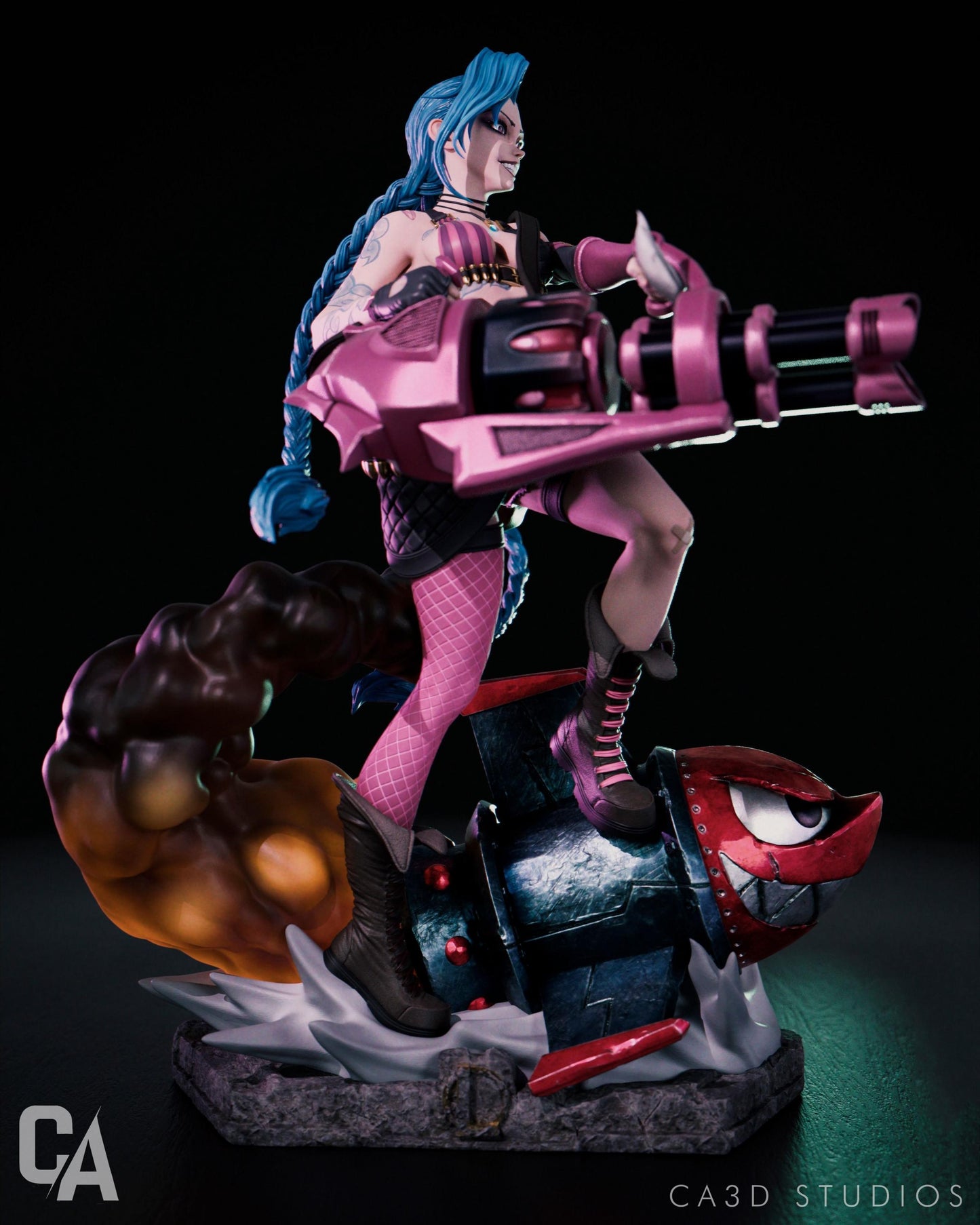 Jinx 3D Print Figurine | League of Legends Fan Art Statue  | Gamer Collectible Gift | Free Shipping