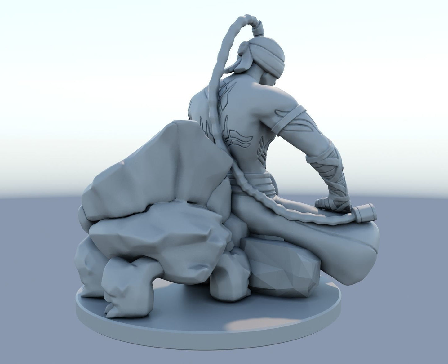 League of Legends  Lee sin  Figurine -  3D Printed Collectible for Your Gaming Heaven