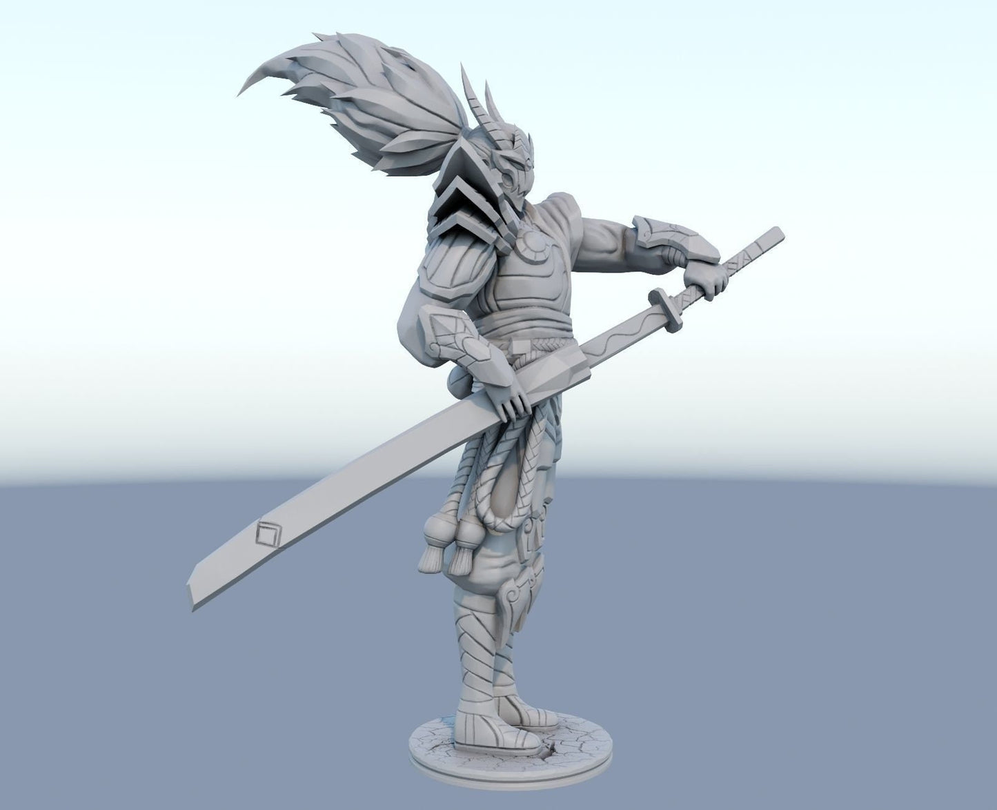 League of Legends Yasuo Blood Moon Figurine -  3D Printed Collectible for Your Gaming Heaven