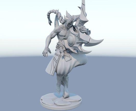 League of Legends  Kayn Figurine -  3D Printed Collectible for Your Gaming Heaven