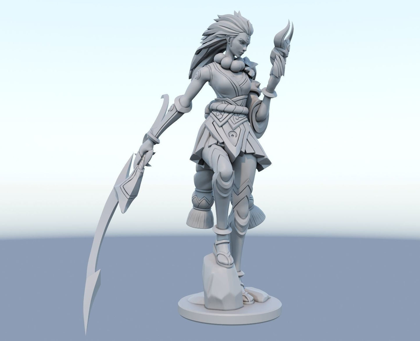 League of Legends Diana Figurine -  3D Printed Collectible for Your Gaming Heaven