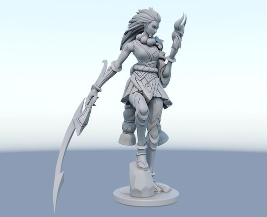 League of Legends Diana Figurine -  3D Printed Collectible for Your Gaming Heaven