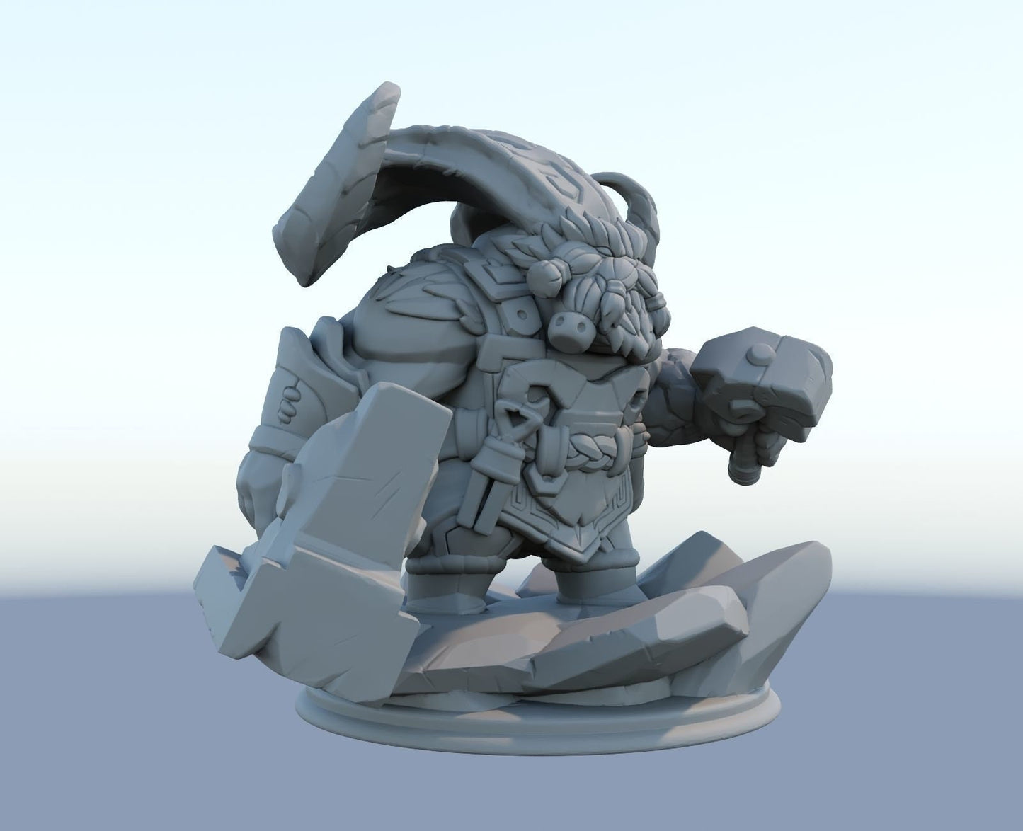 League of Legends Ornn Figurine -  3D Printed Collectible for Your Gaming Heaven