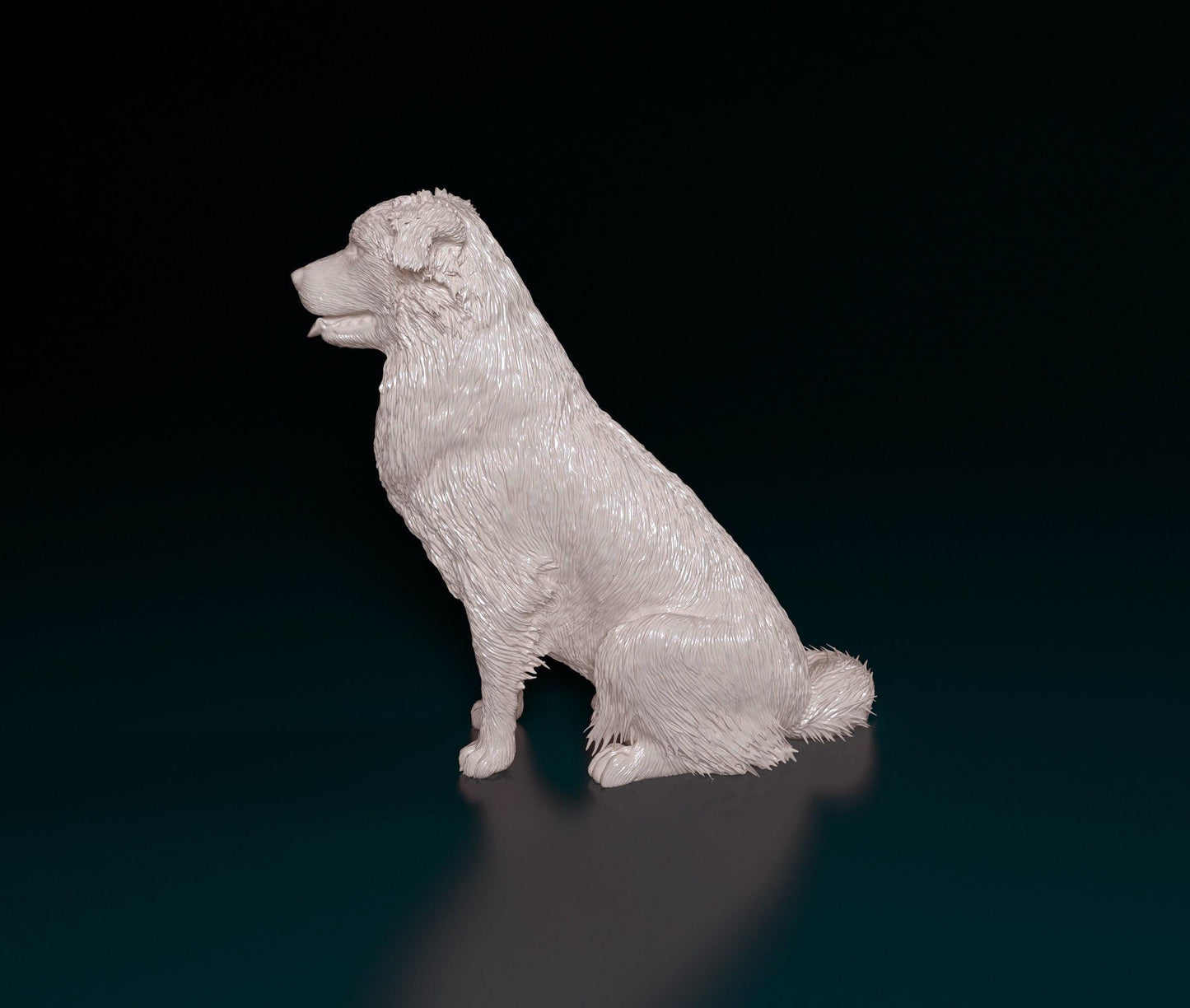Australian Shepherd Figurine | 3D Printed Dog Statue | Aussie Shepherd Sculpture | Gift for Dog Lovers | Herding Dog Desk Decor