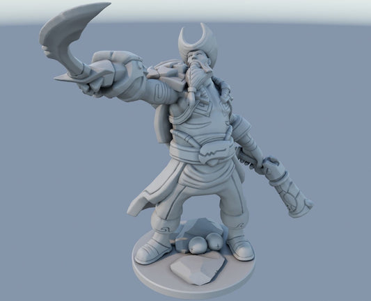 League of Legends  Gangplank Figurine -  3D Printed Collectible for Your Gaming Heaven