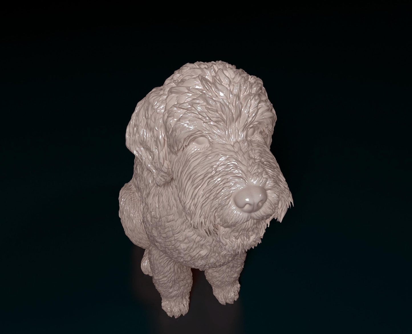 GoldenDoodle Dog  Figurine - 3D Printed