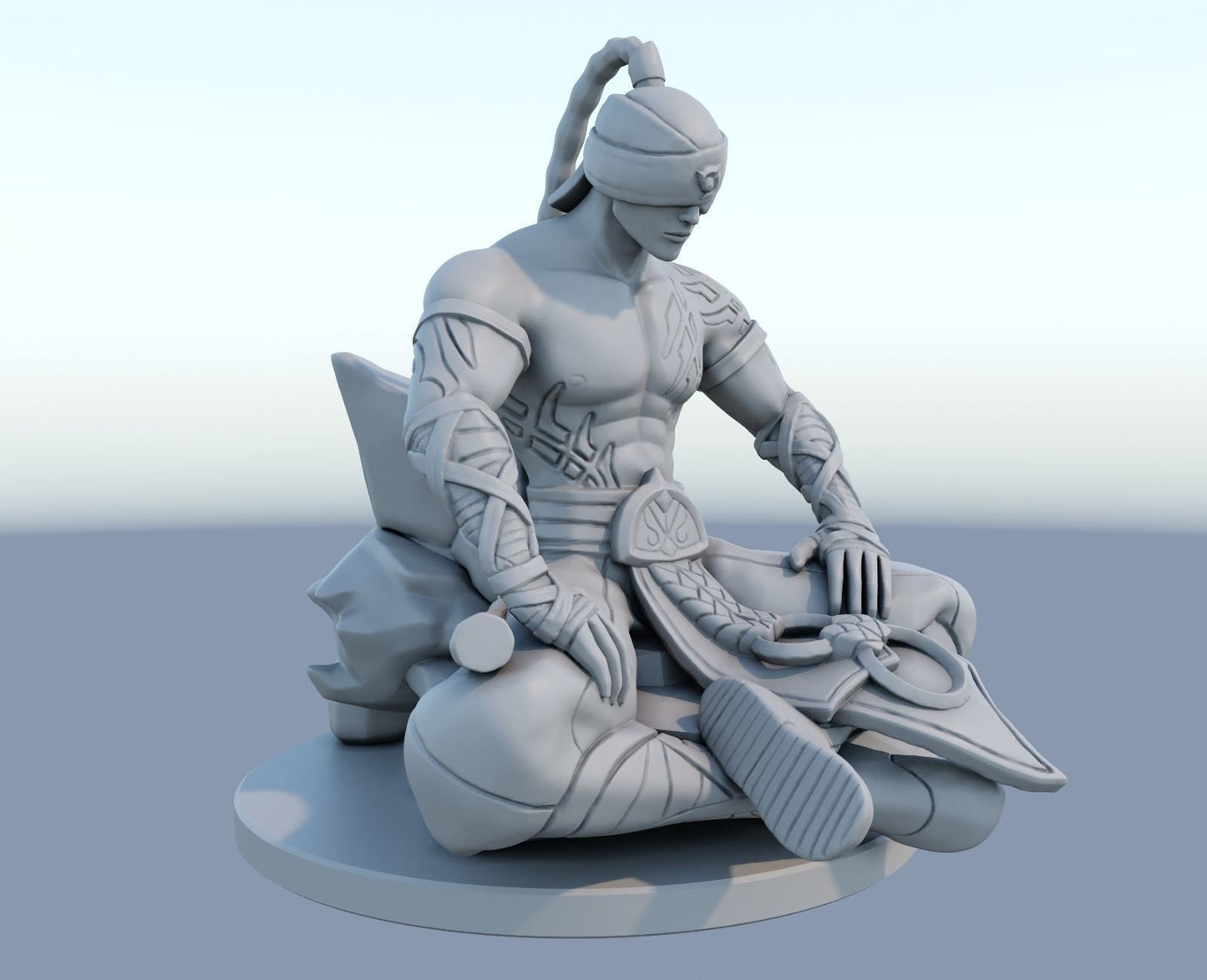 League of Legends  Lee sin  Figurine -  3D Printed Collectible for Your Gaming Heaven