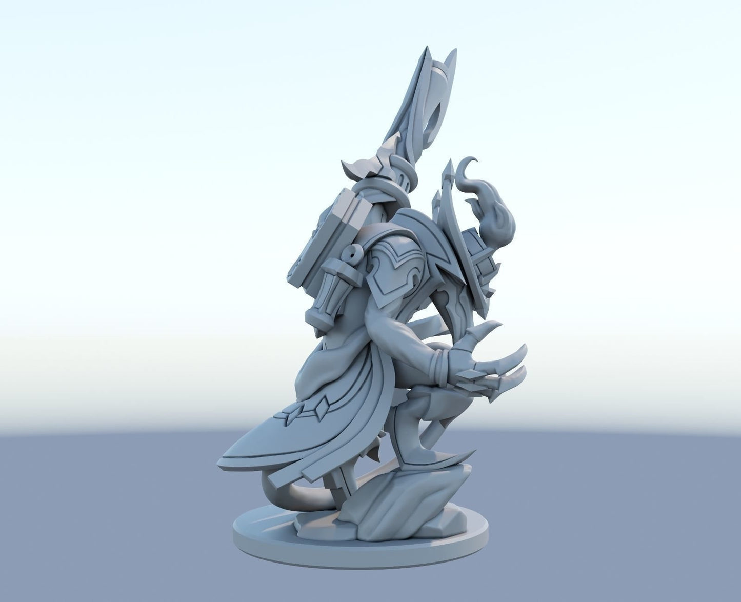 League of Legends  Twitch Hing noon Figurine -  3D Printed Collectible for Your Gaming Heaven