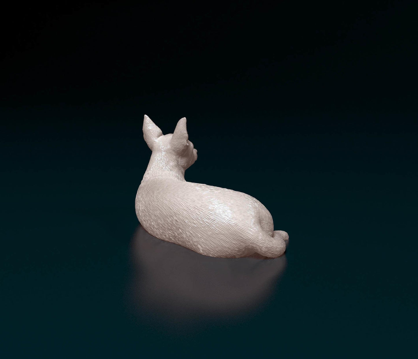 3D Printed  Chihuahua 03 Dog  Figurine -