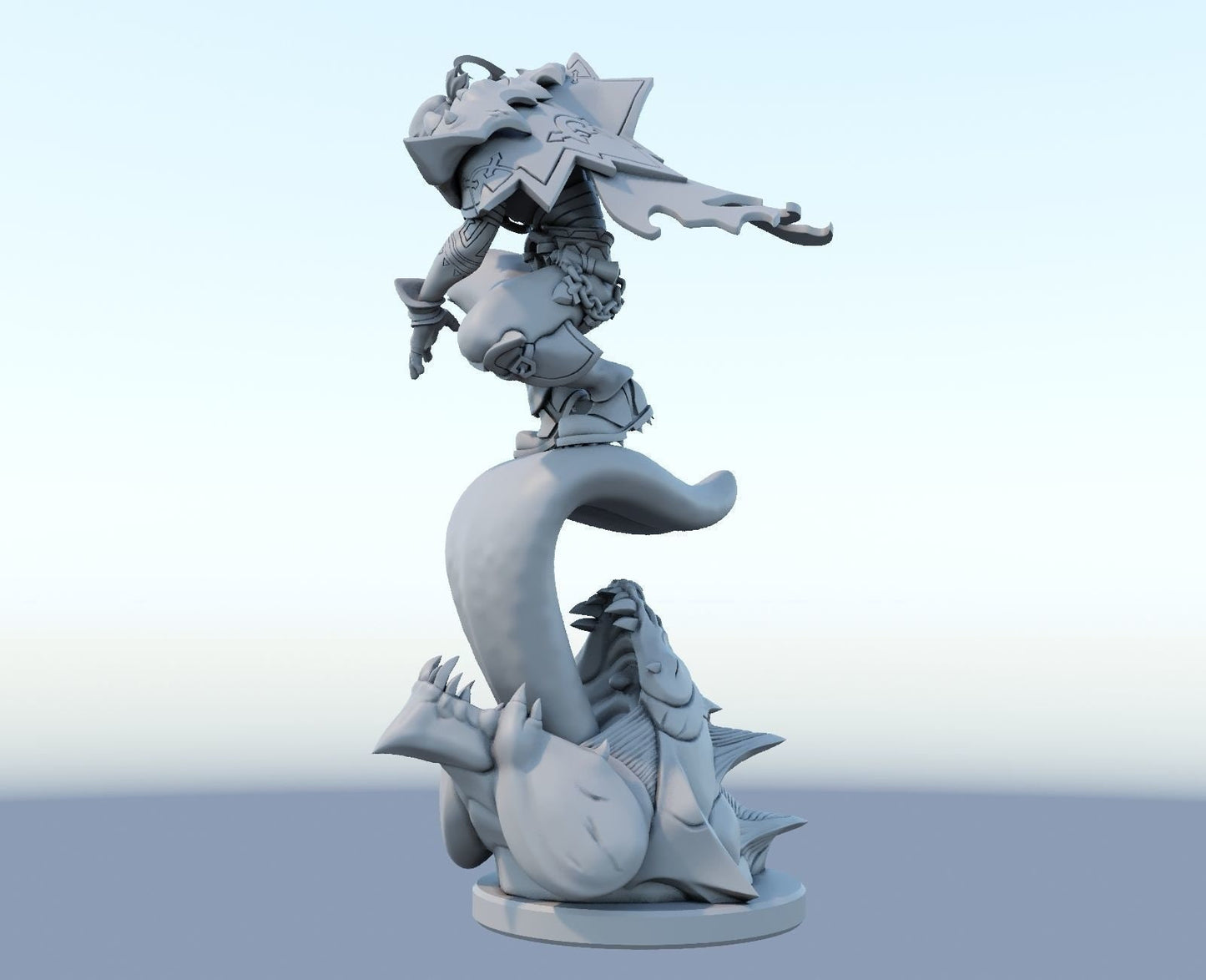 League of Legends Pyke Figurine -  3D Printed Collectible for Your Gaming Haven