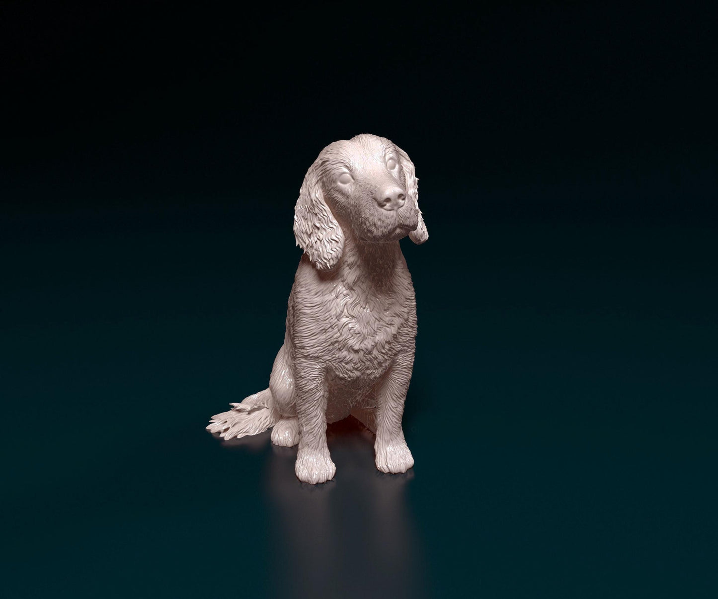 3D Printed English Cocker Spaniel  Figurine -