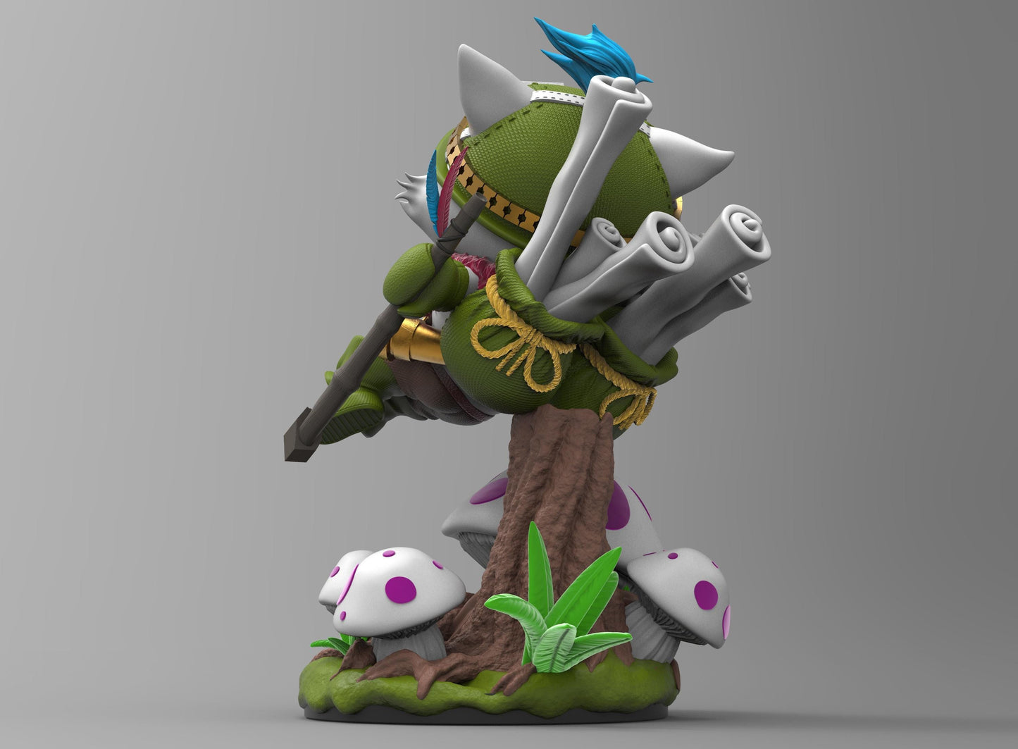 League of Legends  Teemo  Figurine -  3D Printed Collectible for Your Gaming Heaven