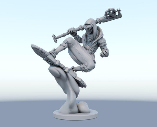 League of Legends  Ekko Firelight Arcane Figurine -  3D Printed Collectible for Your Gaming Heaven